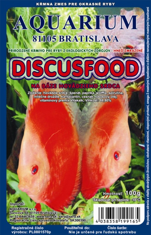 discus food (+ hovädzie srdce) SERA.SK